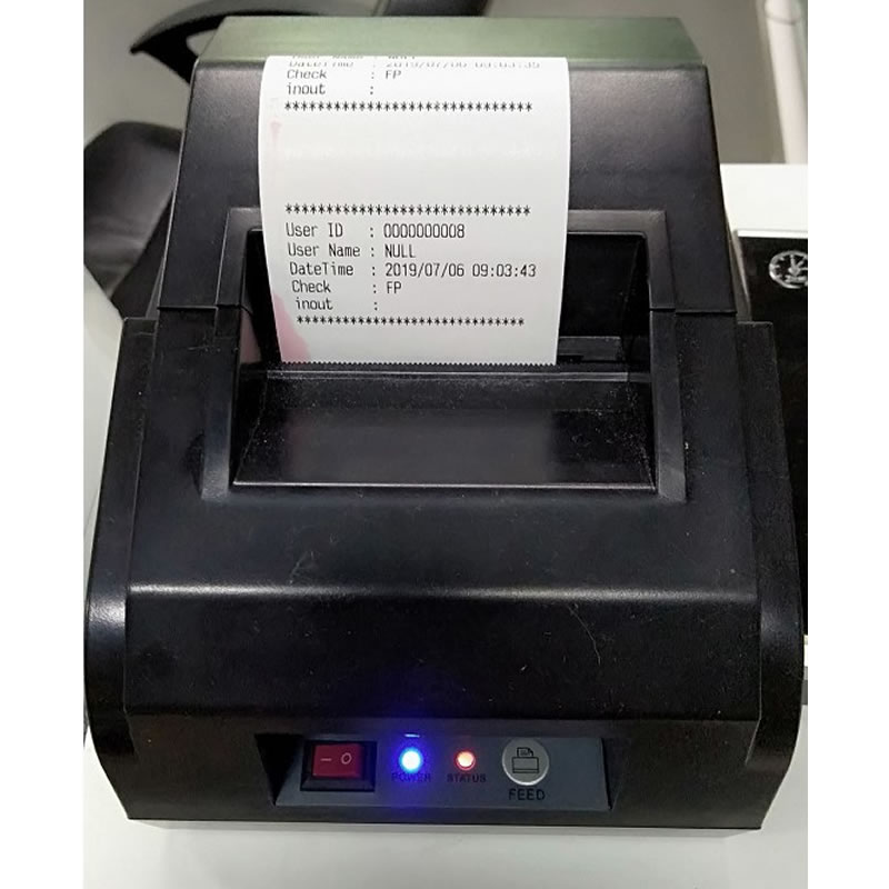 Fingerprint Reader Time Attendance With Printer